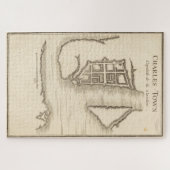 kaart van Charleston SC (1755) Legpuzzel (Horizontaal)
