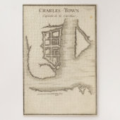 kaart van Charleston SC (1755) Legpuzzel (Verticaal)