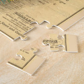  kaart van Charleston SC (1883) Legpuzzel (Zijkant)