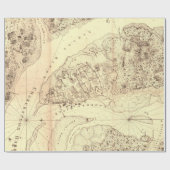  kaart van Charleston South Carolina (1780) Cadeaupapier (Vlak)