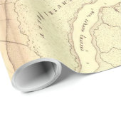  kaart van Charleston South Carolina (1780) Cadeaupapier (Rol Hoek)