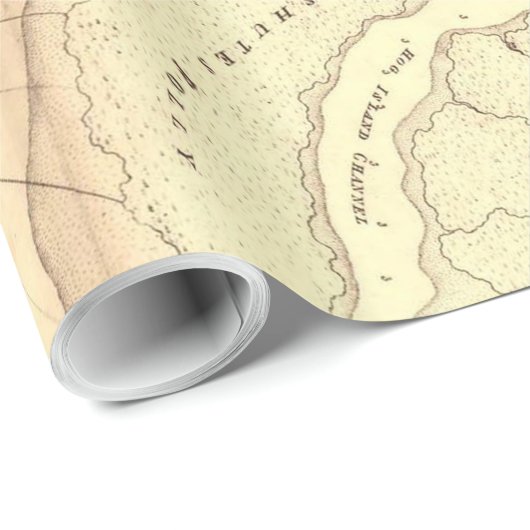 kaart van Charleston South Carolina (1780) Cadeaupapier (Rol Hoek)