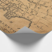  kaart van Charleston South Carolina (1790) Cadeaupapier (Hoek)