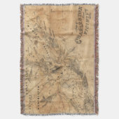  kaart van Charleston South Carolina (1862) Deken (Voorkant Verticaal)