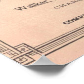  kaart van Charleston South Carolina (1890) Poster (Hoek)