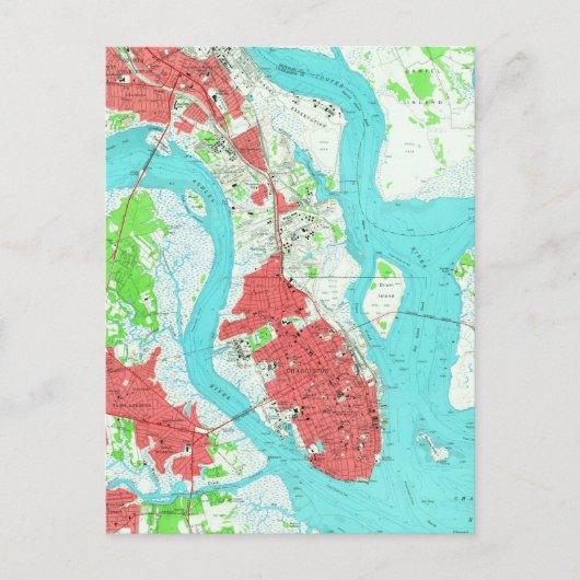  kaart van Charleston South Carolina (1958) 2 (Voorkant)