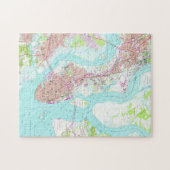  kaart van Charleston South Carolina (1958) Legpuzzel (Horizontaal)