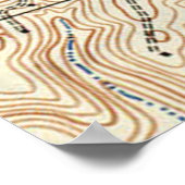  kaart van Charleston West Virginia (1931) Poster (Hoek)