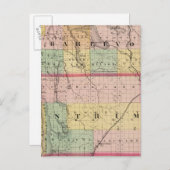 Kaart van Charlevoix en de provincies Antrim, Mich (Voorkant / Achterkant)