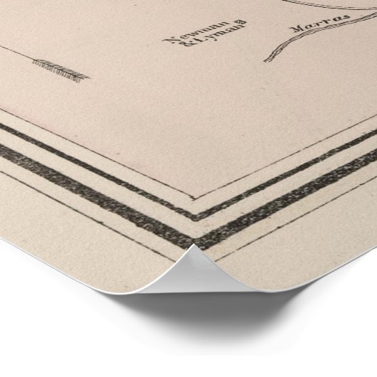 kaart van Charlottesville VA (1877) Poster (Hoek)