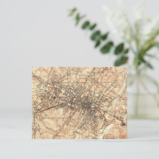  kaart van Charlottesville Virginia (1960) (Staand voorkant)