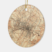  kaart van Charlottesville Virginia (1960) Keramisch Ornament (Links)