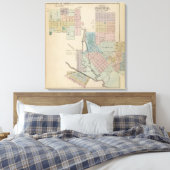 Kaart van Chatfield, Kaart van Caledonië, Minn Canvas Afdruk (Insitu (Slaapkamer))