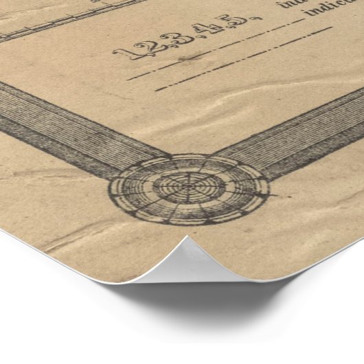 kaart van Chattanooga TN (1885) Poster (Hoek)