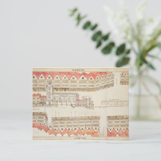 Kaart van Cheapside, Londen, 1585 (Staand voorkant)