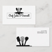 Kaart van Chef Culinary Visitekaartje (Voorkant / Achterkant)