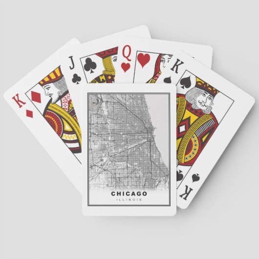 Kaart van Chicago (Achterkant)