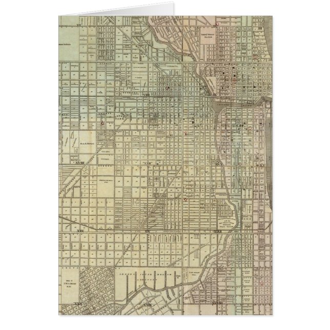 Kaart van Chicago (Voorkant)