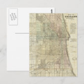  kaart van Chicago (1857) (Voorkant / Achterkant)