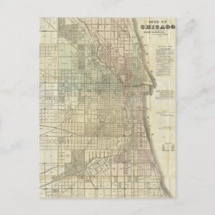  kaart van Chicago (1857)