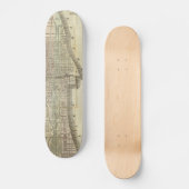 kaart van Chicago (1857) Persoonlijk Skateboard (Voorkant)