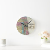  kaart van Chicago (1869) Ronde Klok (Huis)