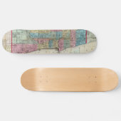  kaart van Chicago (1869) Skateboard (Horizontaal)
