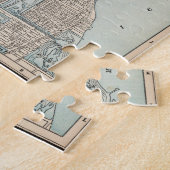  kaart van Chicago (1893) Legpuzzel (Zijkant)