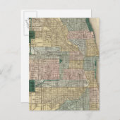 Kaart van Chicago City (Voorkant / Achterkant)