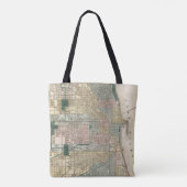 Kaart van Chicago City Tote Bag (Achterkant)