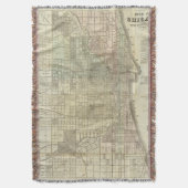 Kaart van Chicago Deken (Voorkant Verticaal)