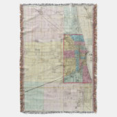 Kaart van Chicago Deken (Voorkant Verticaal)