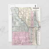  kaart van Chicago en St. Louis (1855) (Voorkant / Achterkant)