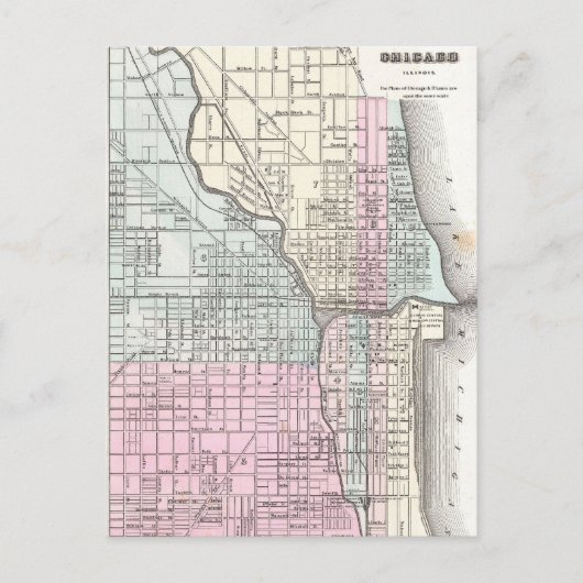  kaart van Chicago en St. Louis (1855) (Voorkant)