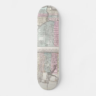 kaart van Chicago en St. Louis (1855) Skateboard