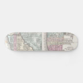 kaart van Chicago en St. Louis (1855) Skateboard (Horizontaal)