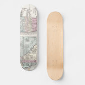 kaart van Chicago en St. Louis (1855) Skateboard (Voorkant)
