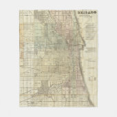 Kaart van Chicago Fleece Deken (Voorkant)