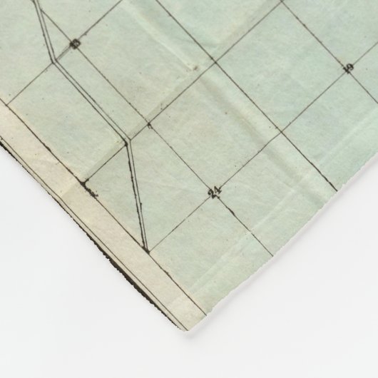 Kaart van Chicago Fleece Deken (Hoek)