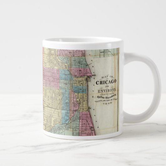 Kaart van Chicago Grote Koffiekop (Rechts)