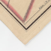  kaart van Chicago Illinois (1876) Fleece Deken (Hoek)