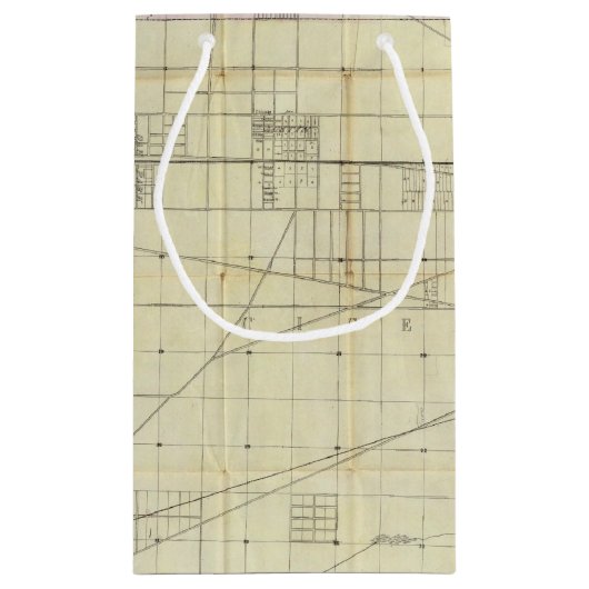 Kaart van Chicago Klein Cadeauzakje (Achterkant)