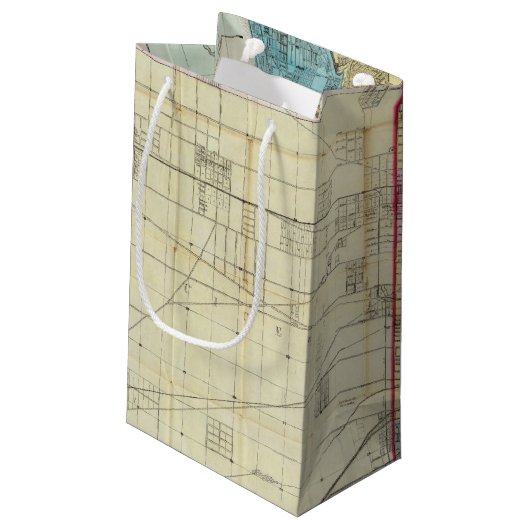 Kaart van Chicago Klein Cadeauzakje (Achterkant Gekanteld)