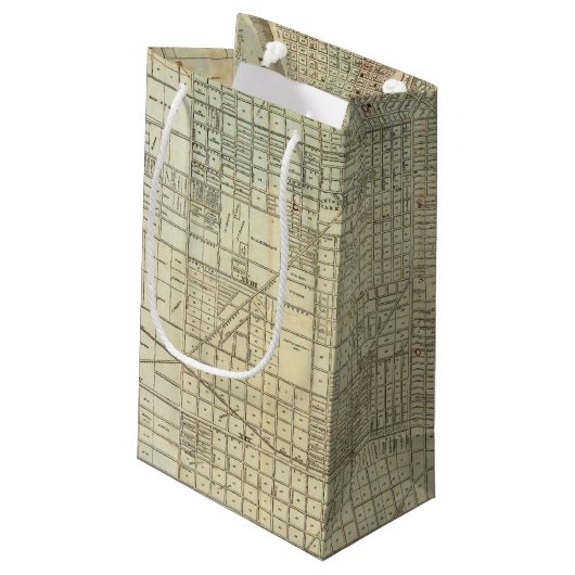 Kaart van Chicago Klein Cadeauzakje (Achterkant Gekanteld)