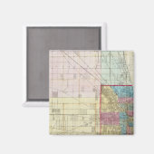 Kaart van Chicago Magneet (Voorkant / Achterkant)