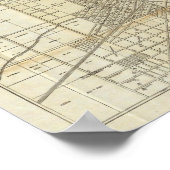 Kaart van Chicago Poster (Hoek)