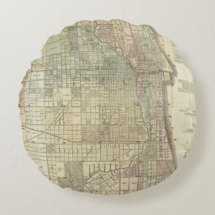 Kaart van Chicago Rond Kussen