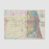 Kaart van Chicago Tissuepapier (Voorkant)