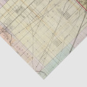 Kaart van Chicago Tissuepapier (Detail)