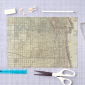 Kaart van Chicago Tissuepapier (Craft)